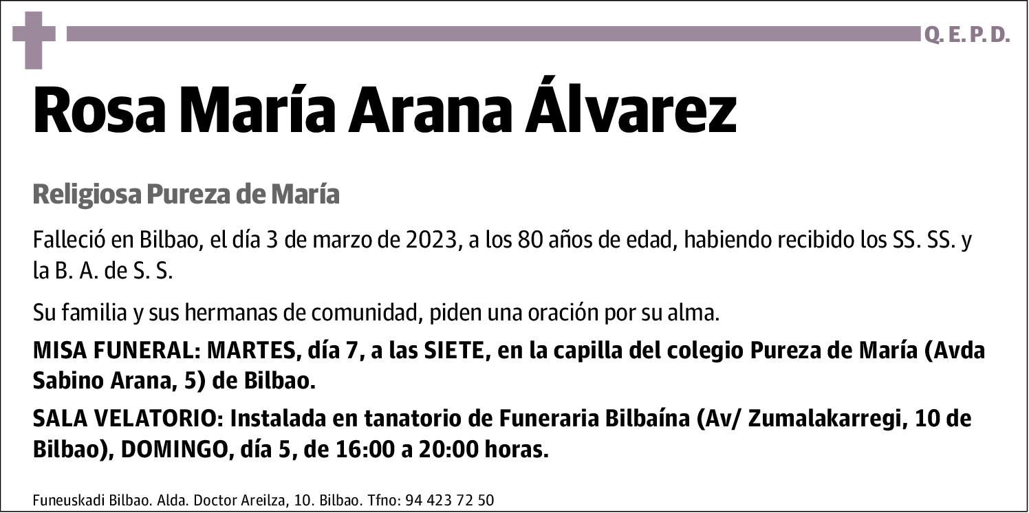 Rosa María Arana Álvarez