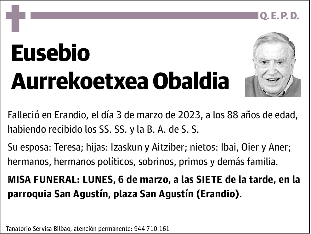 Eusebio Aurrekoetxea Obaldia