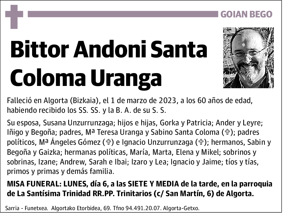 Bittor Andoni Santa Coloma Uranga