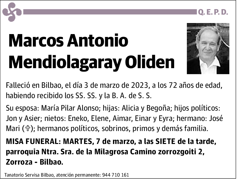 Marcos Antonio Mendiolagaray Oliden