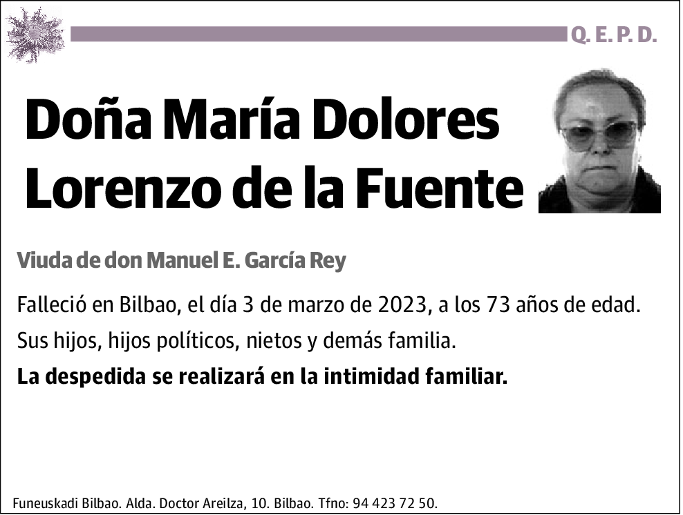 María Dolores Lorenzo de la Fuente