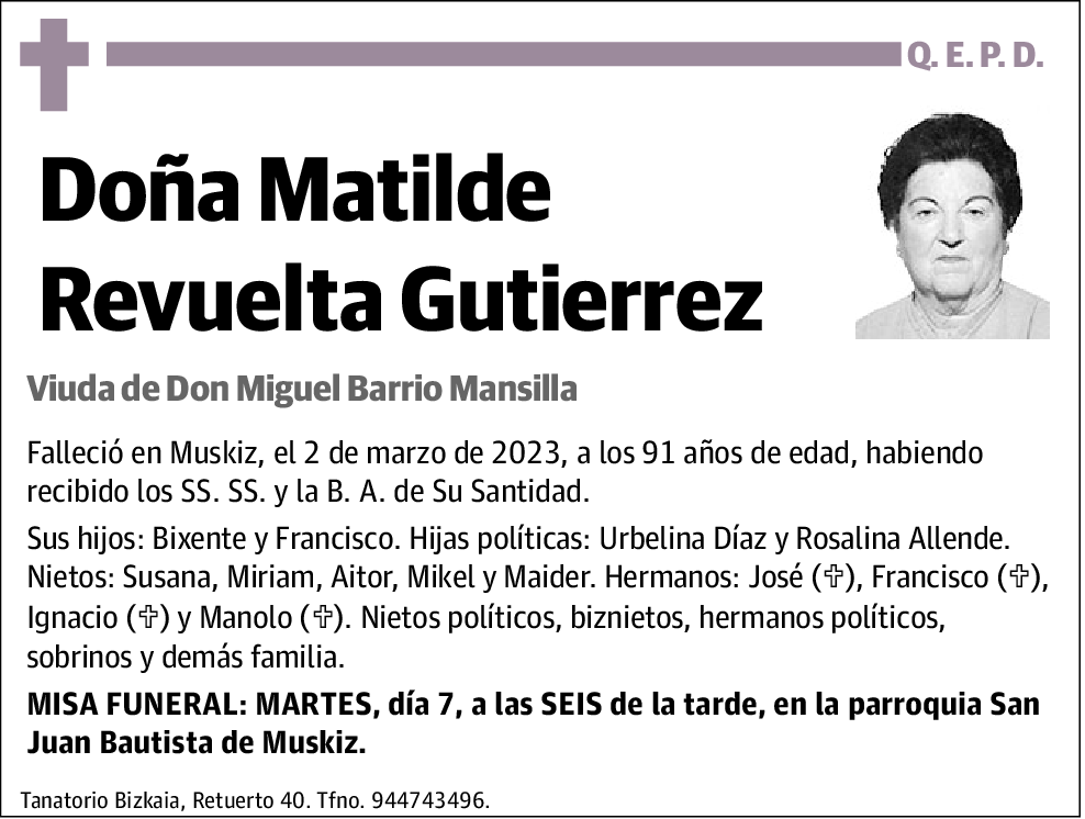 Matilde Revuelta Gutierrez