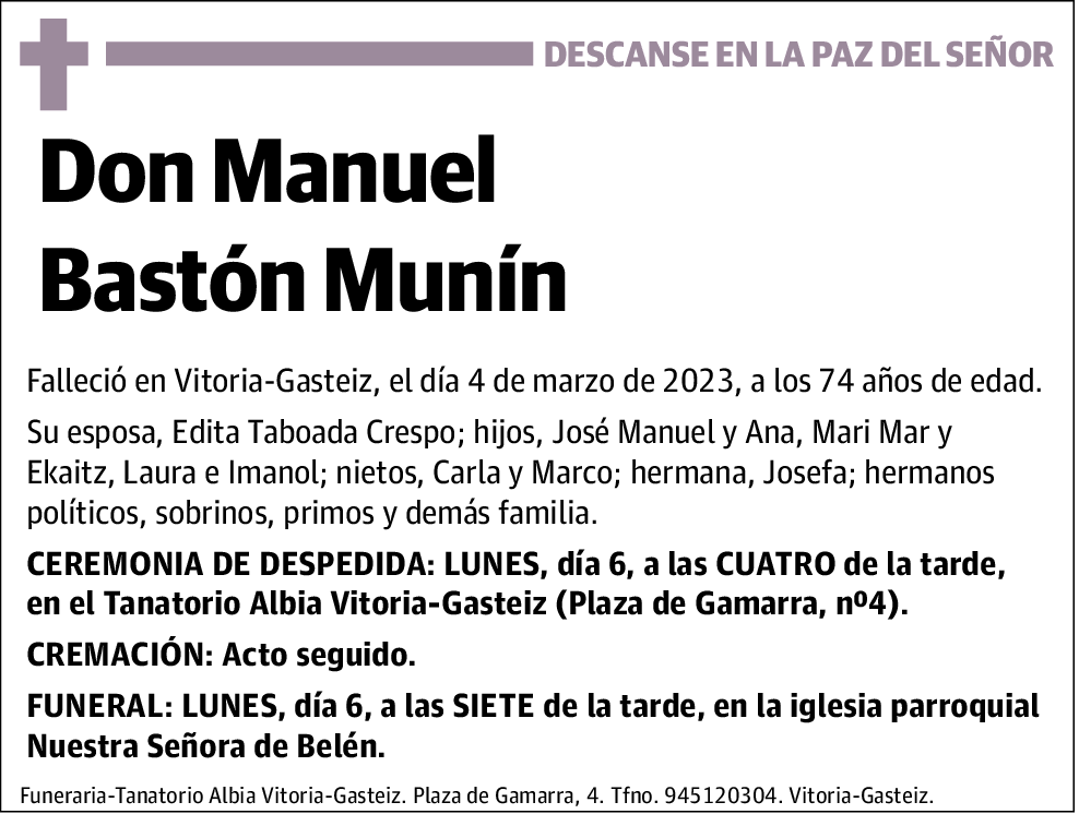 Manuel Bastón Munín