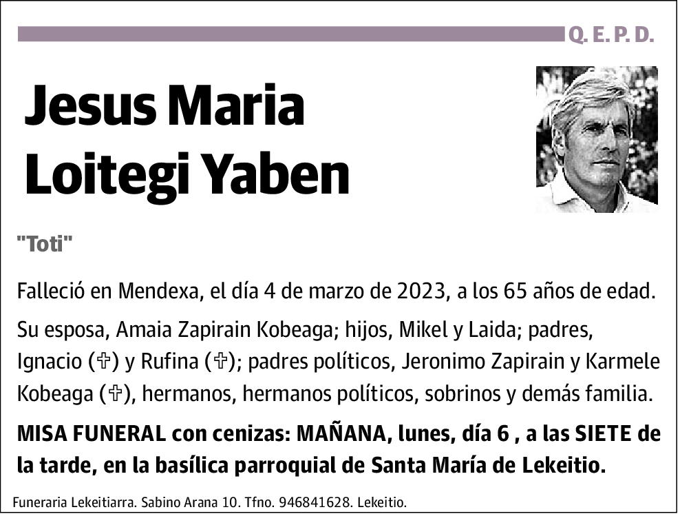 Jesus Maria Loitegi Yaben