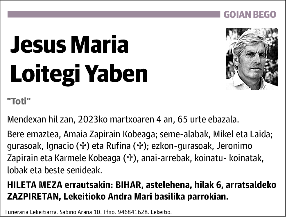 Jesus Maria Loitegi Yaben