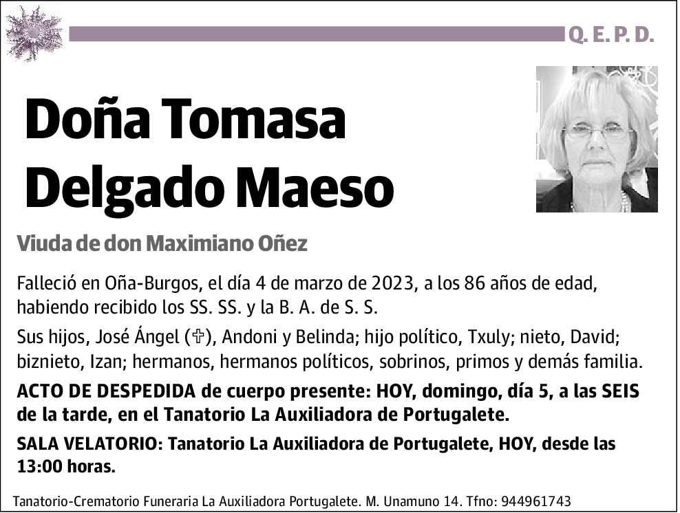 Tomasa Delgado Maeso