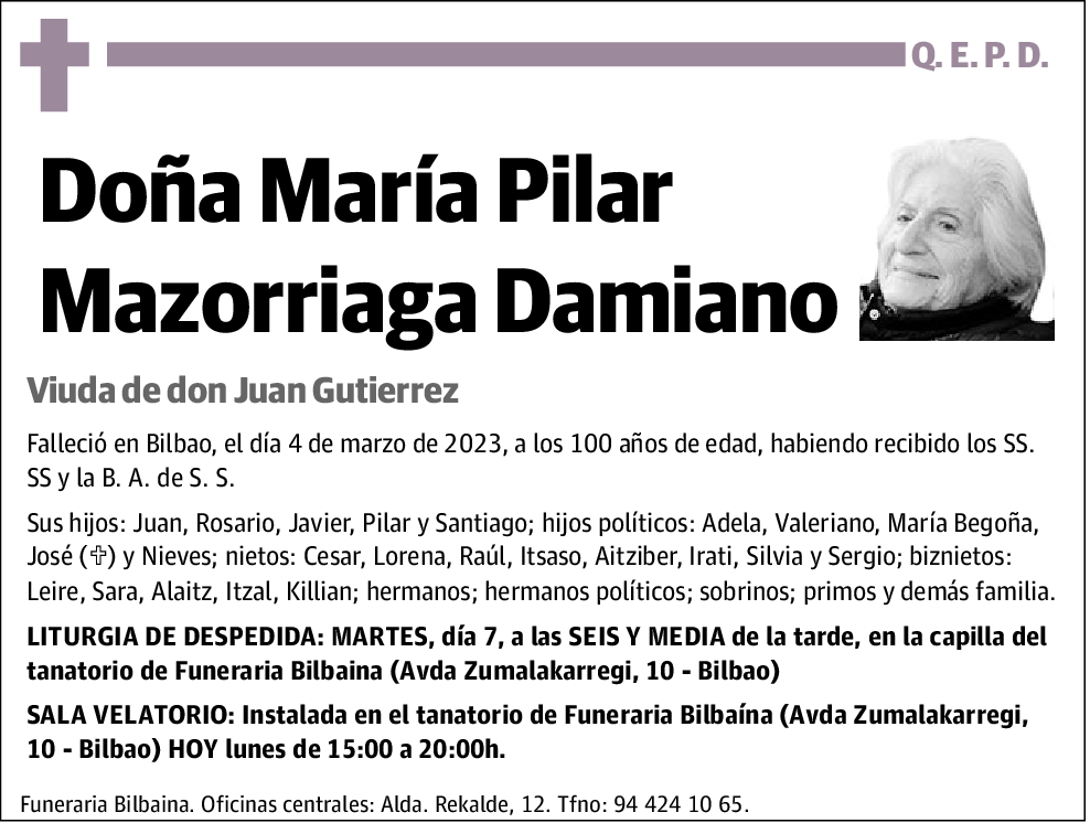 María Pilar Mazorriaga Damiano