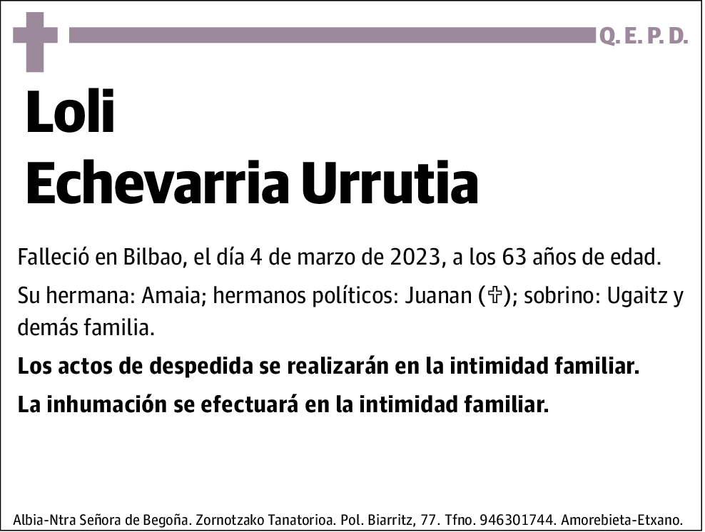 Loli Echevarria Urrutia