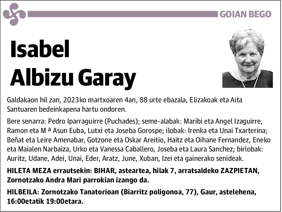 Isabel Albizu Garay