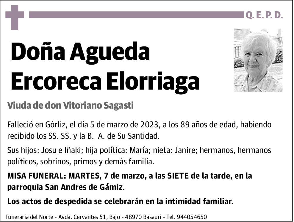 Agueda Ercoreca Elorriaga