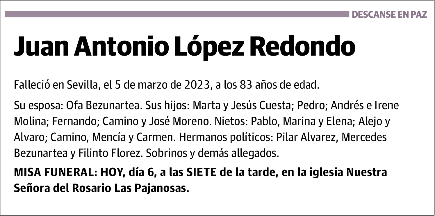 Juan Antonio López Redondo