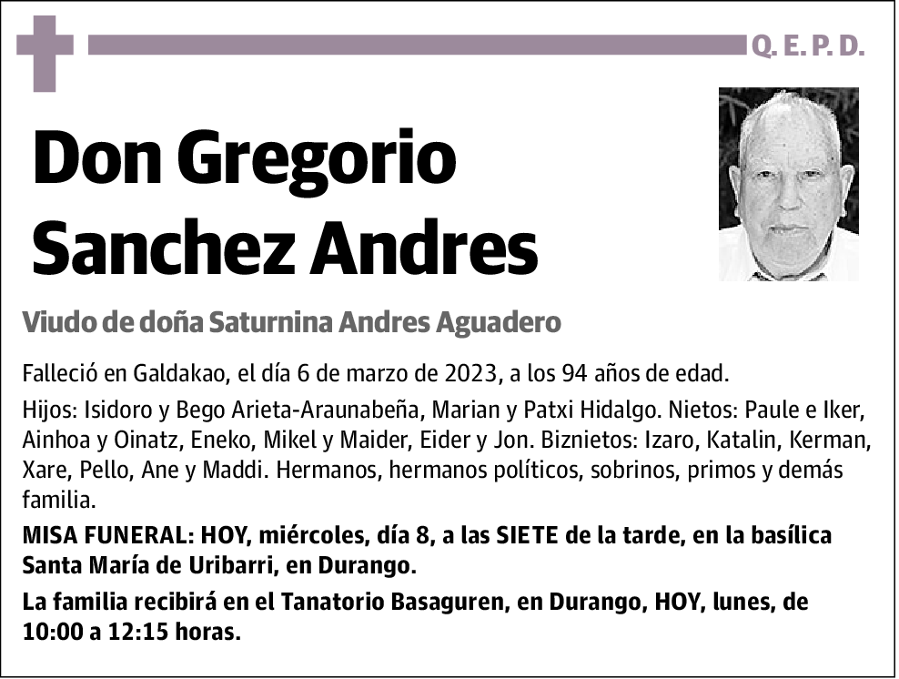 Gregorio Sanchez Andres