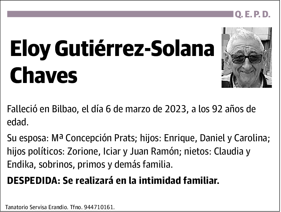 Eloy Gutierrez-Solana Chaves