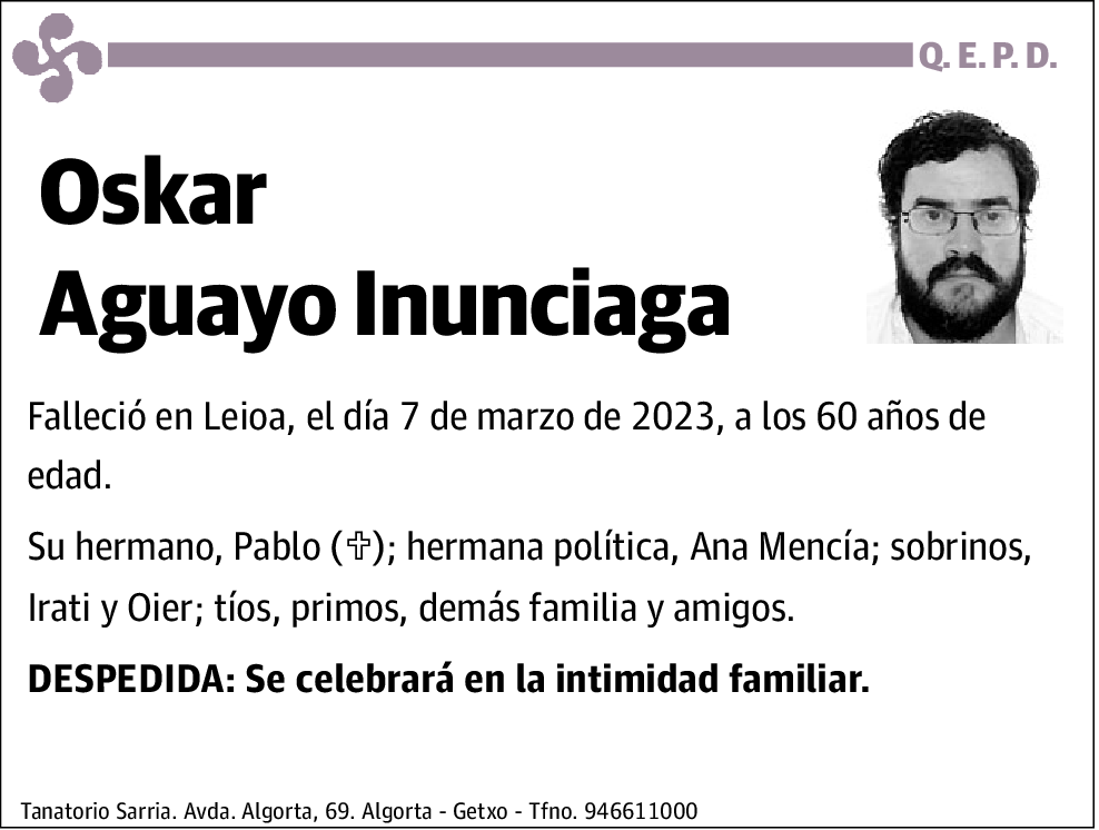 Oskar Aguayo Inunciaga