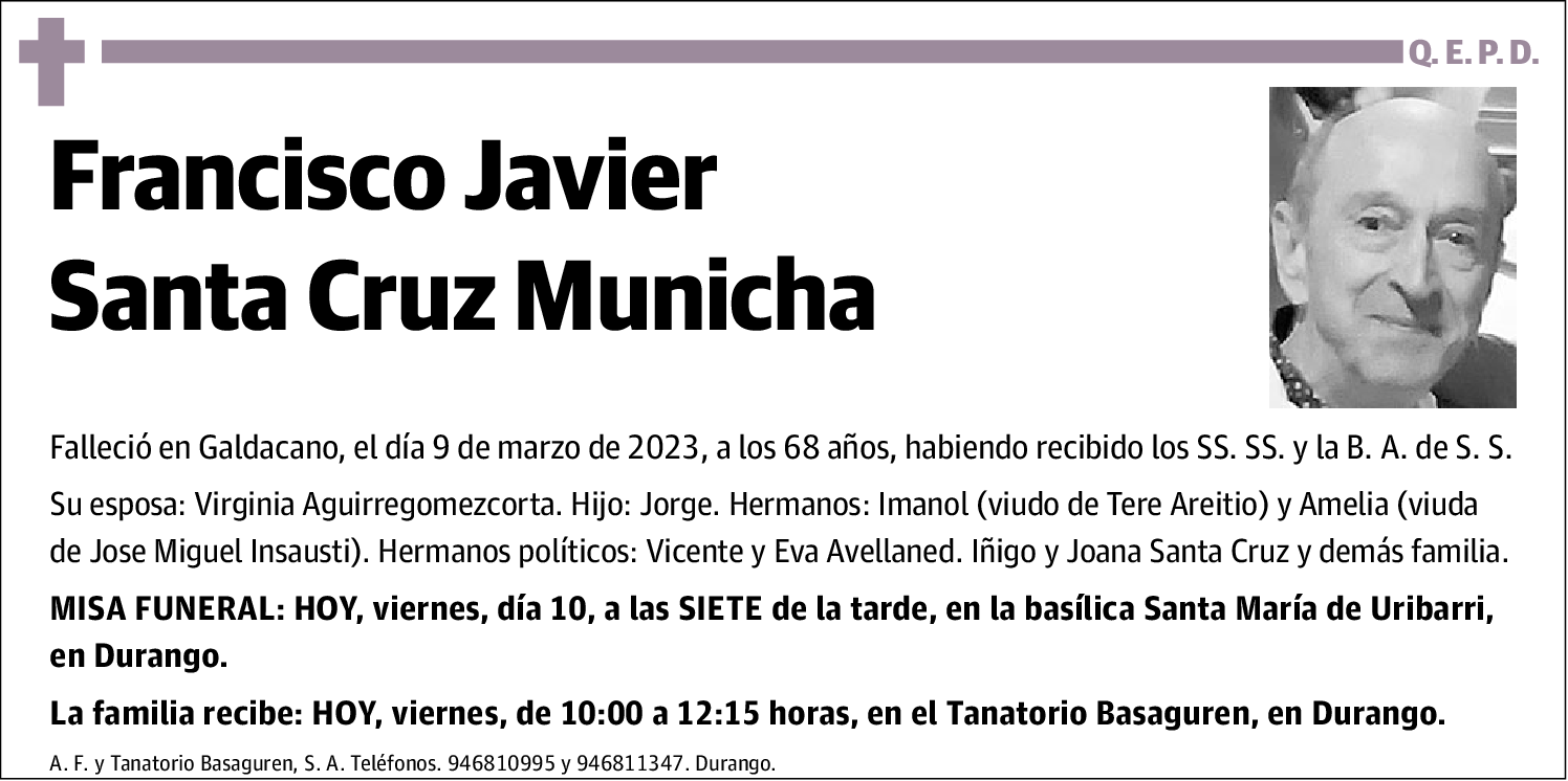 Francisco Javier Santa Cruz Municha