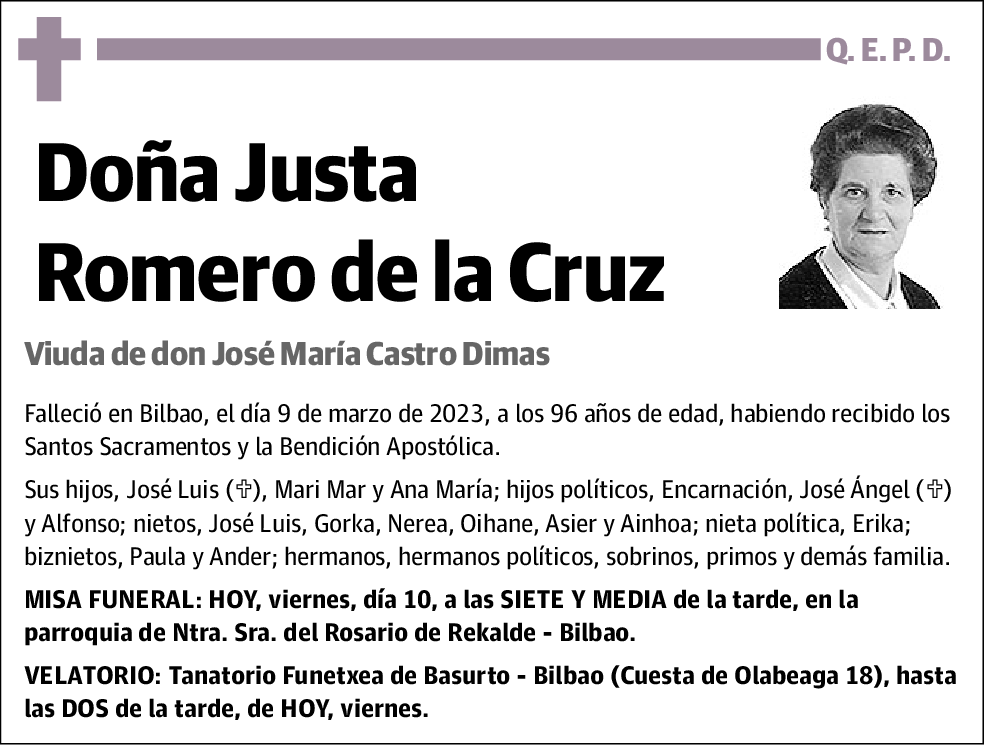 Justa Romero de la Cruz