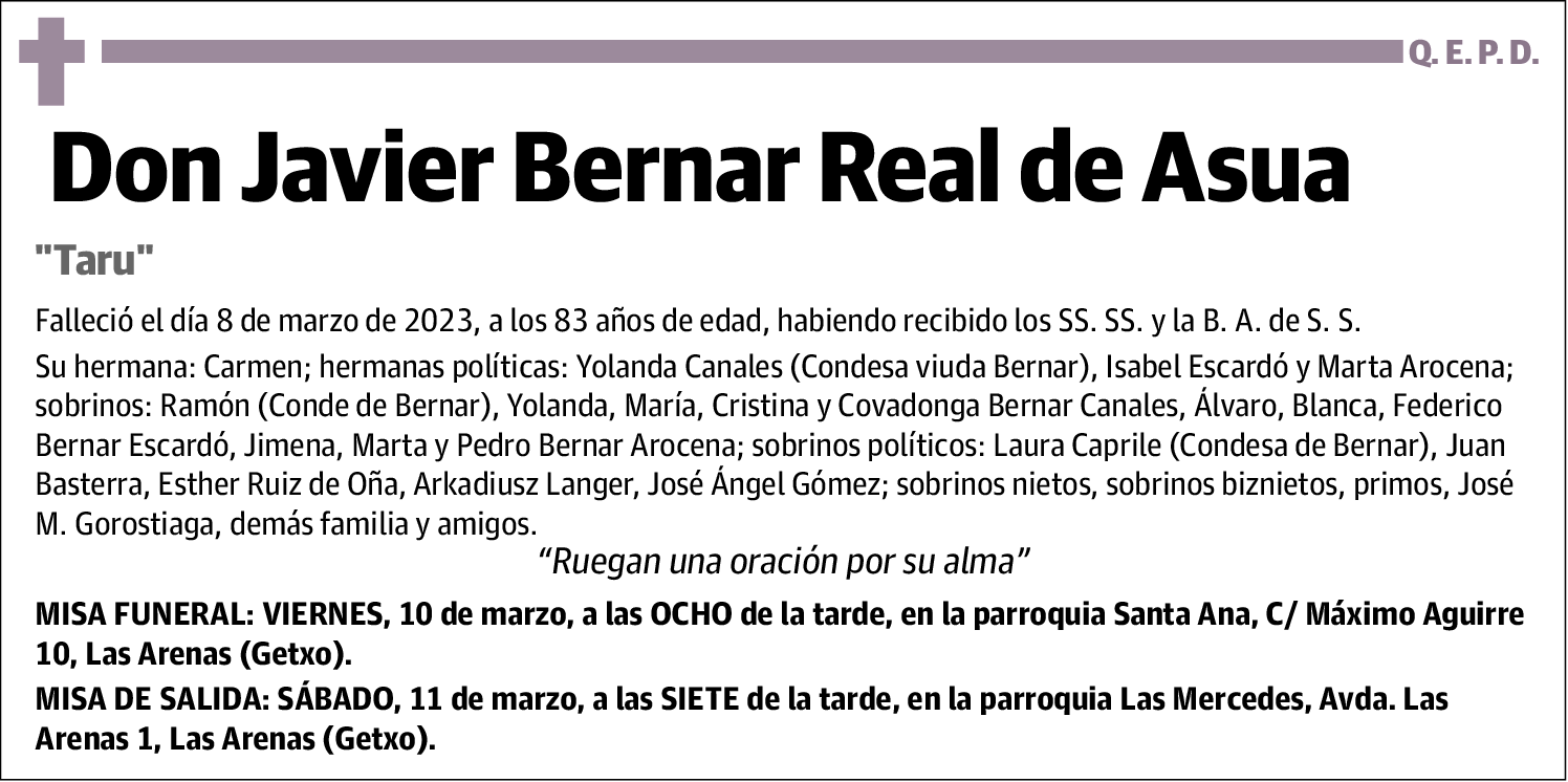 Javier Bernar Real de Asua