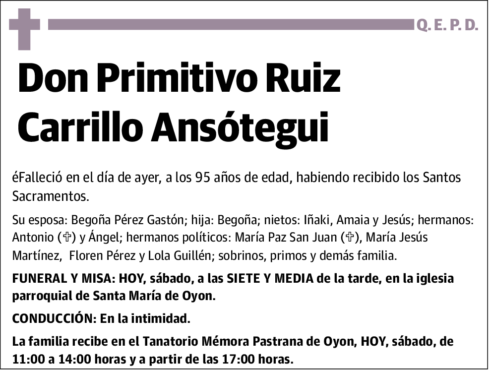 Primitivo Ruiz Carrillo Ansótegui