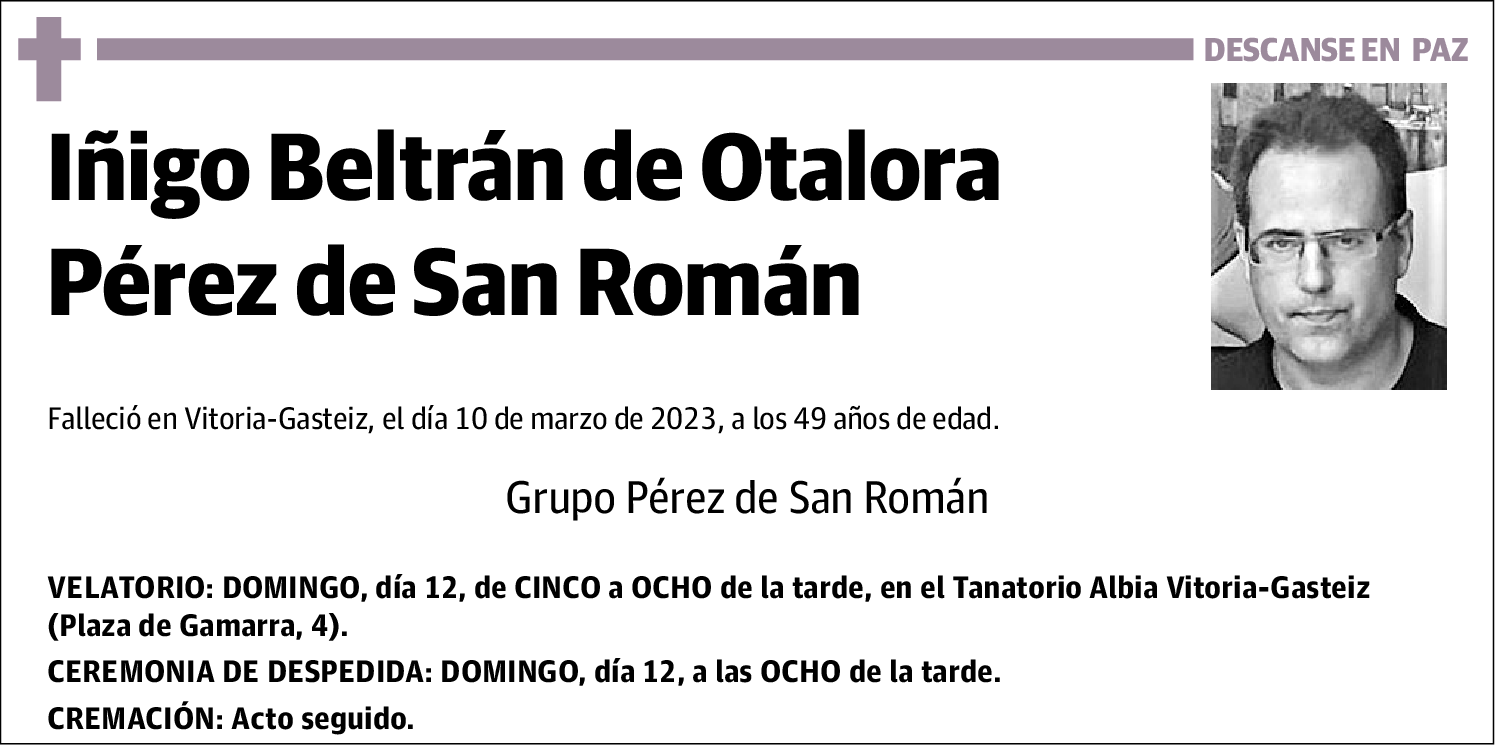 Iñigo Beltrán de Otalora Pérez de San Román