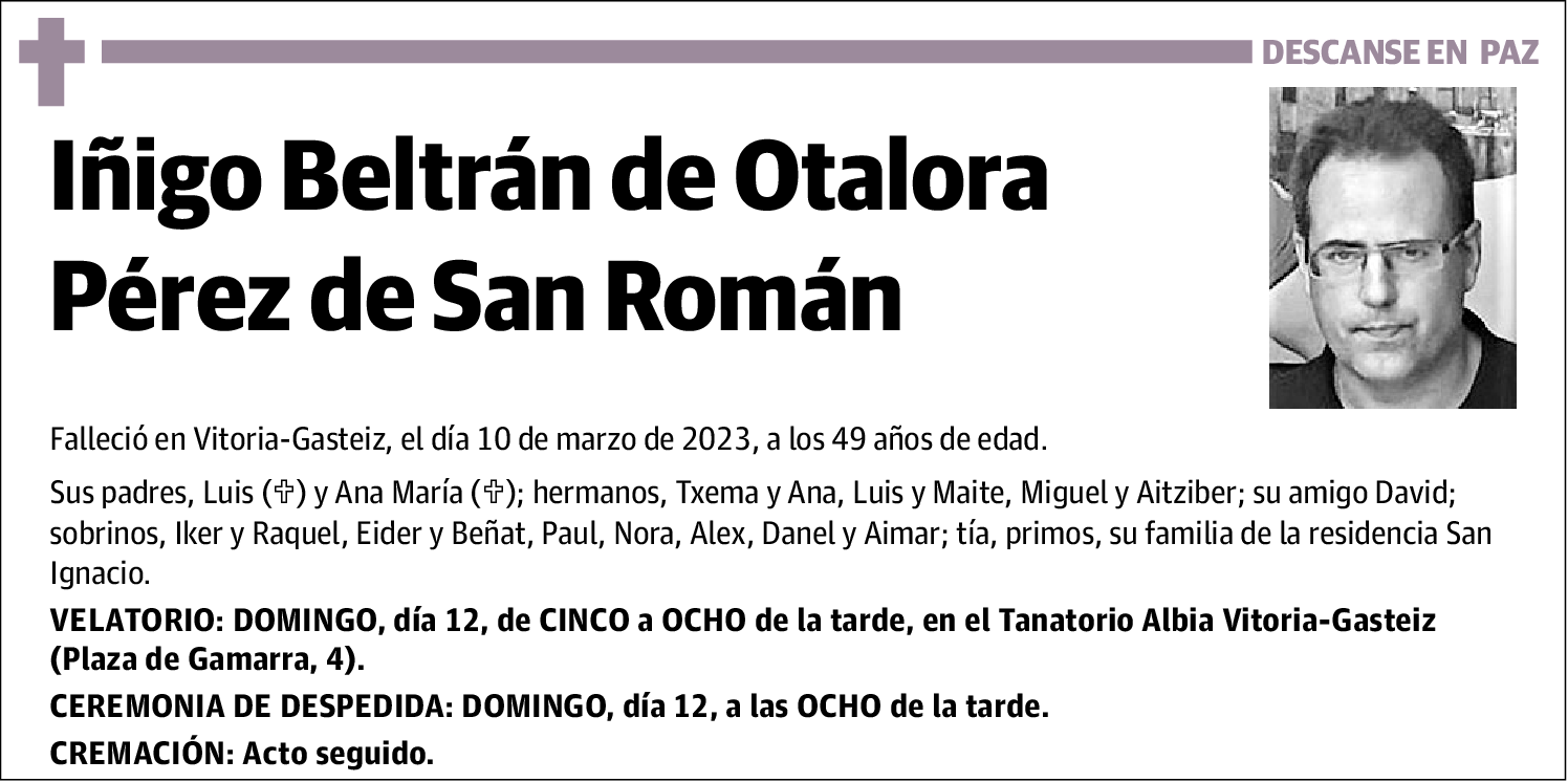 Iñigo Beltrán de Otalora Pérez de San Román