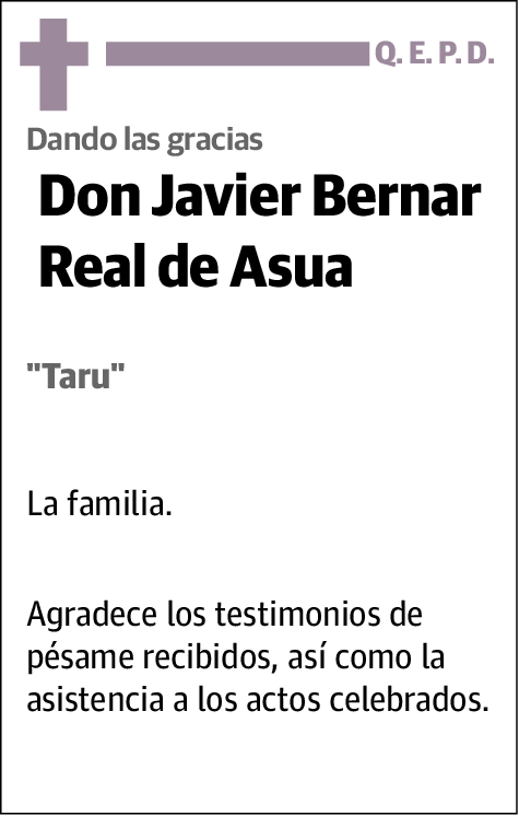 Javier Bernar Real De Asua