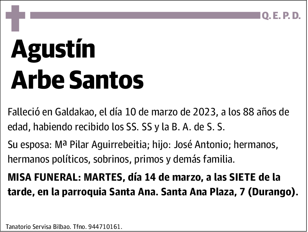 Agustin Arbe Santos