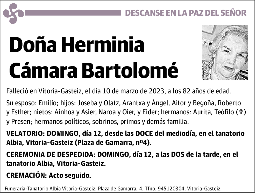 Herminia Cámara Bartolomé