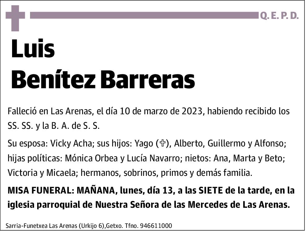 Luis Benitez Barreras