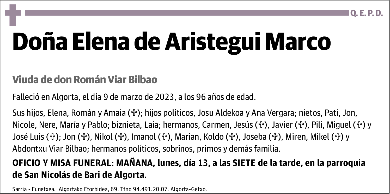 Elena De Aristegui Marco