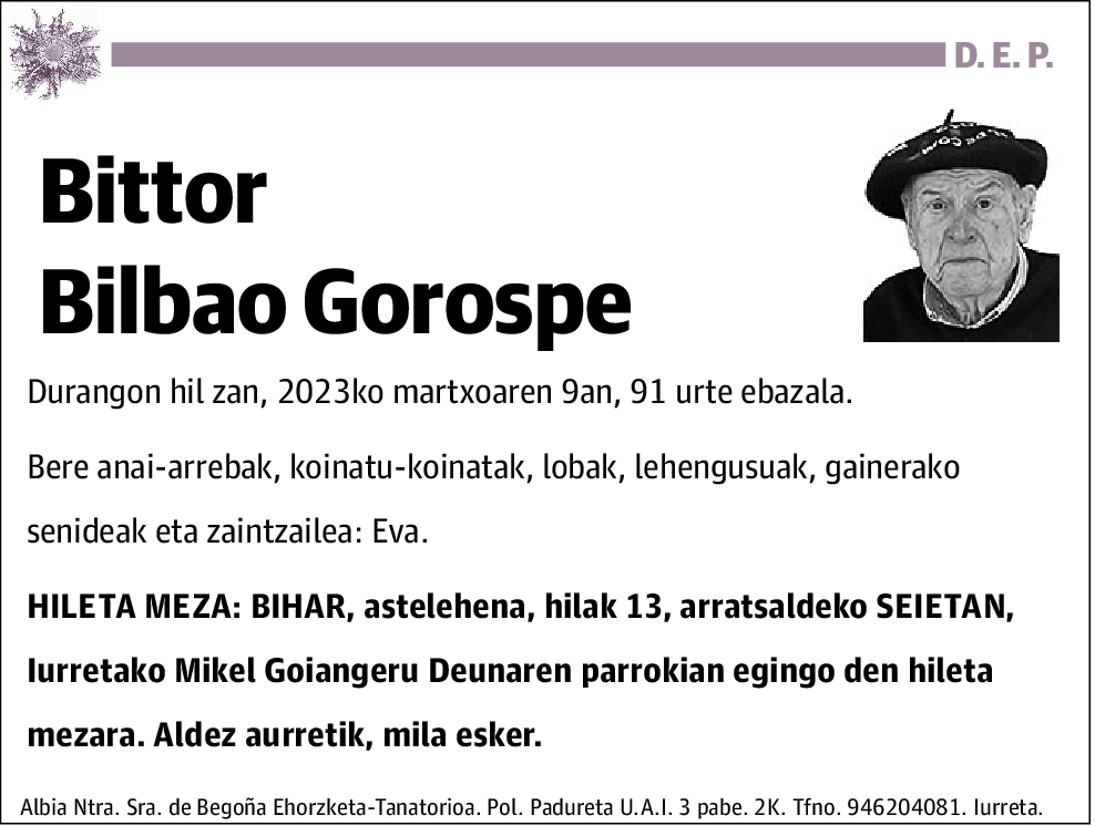 Bittor Bilbao Gorospe