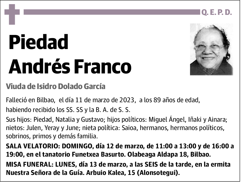 Piedad Andres Franco