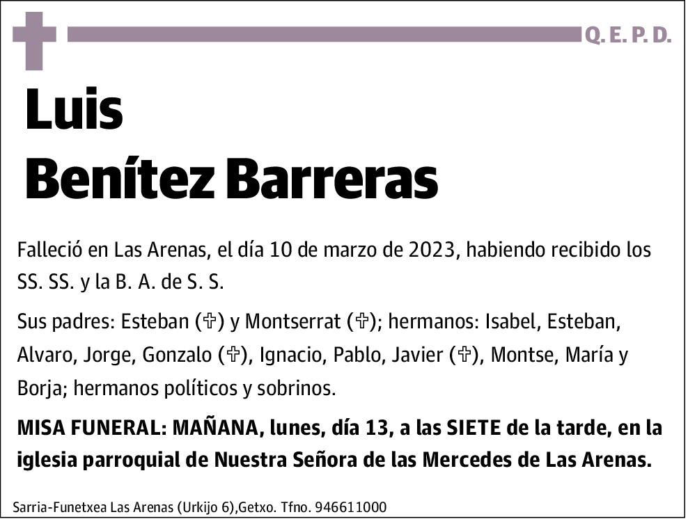 Luis Benitez Barreras