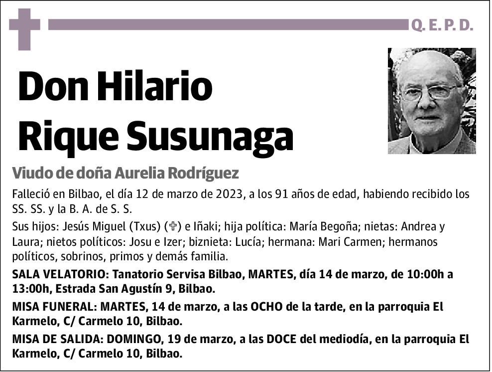 Hilario Rique Susunaga