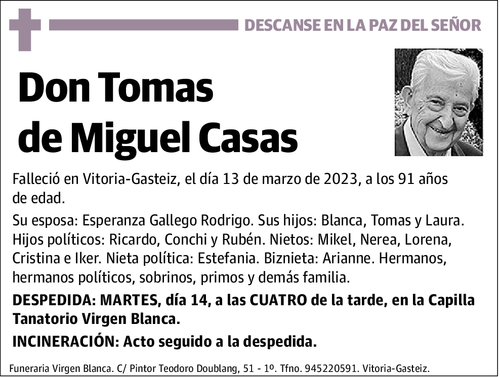 Tomas de Miguel Casas