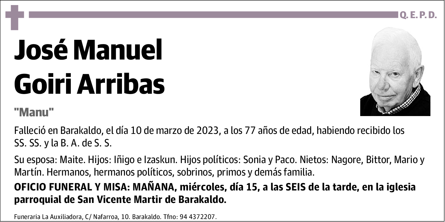 José Manuel Goiri Arribas