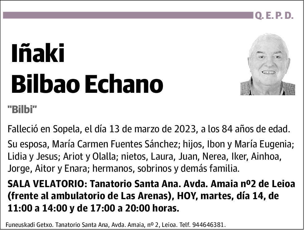 Iñaki Bilbao Echano