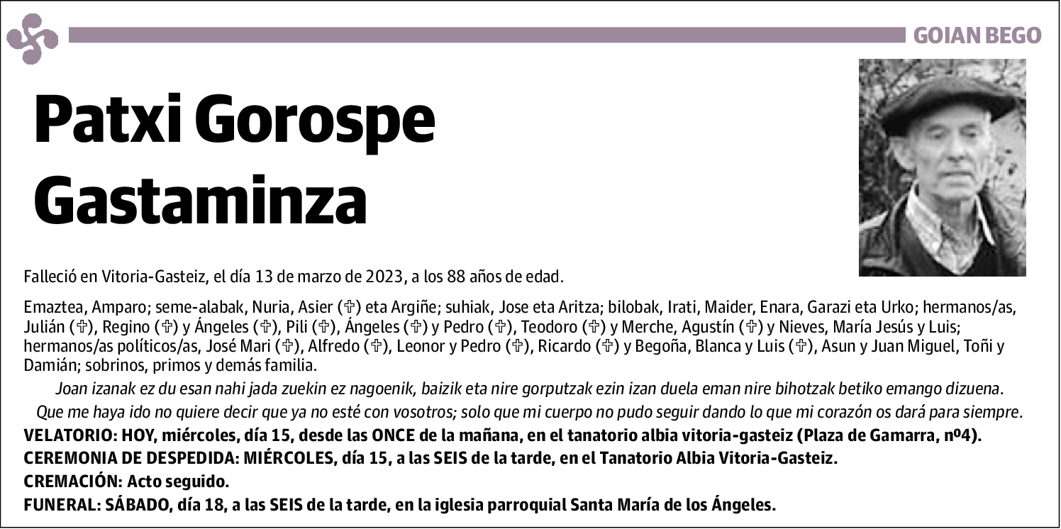 Patxi Gorospe Gastaminza