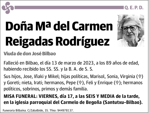 Mª del Carmen Reigadas Rodríguez