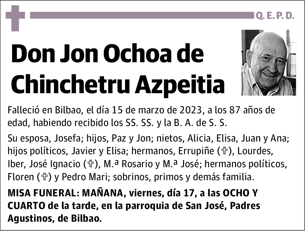 Jon Ochoa de Chinchetru Azpeitia