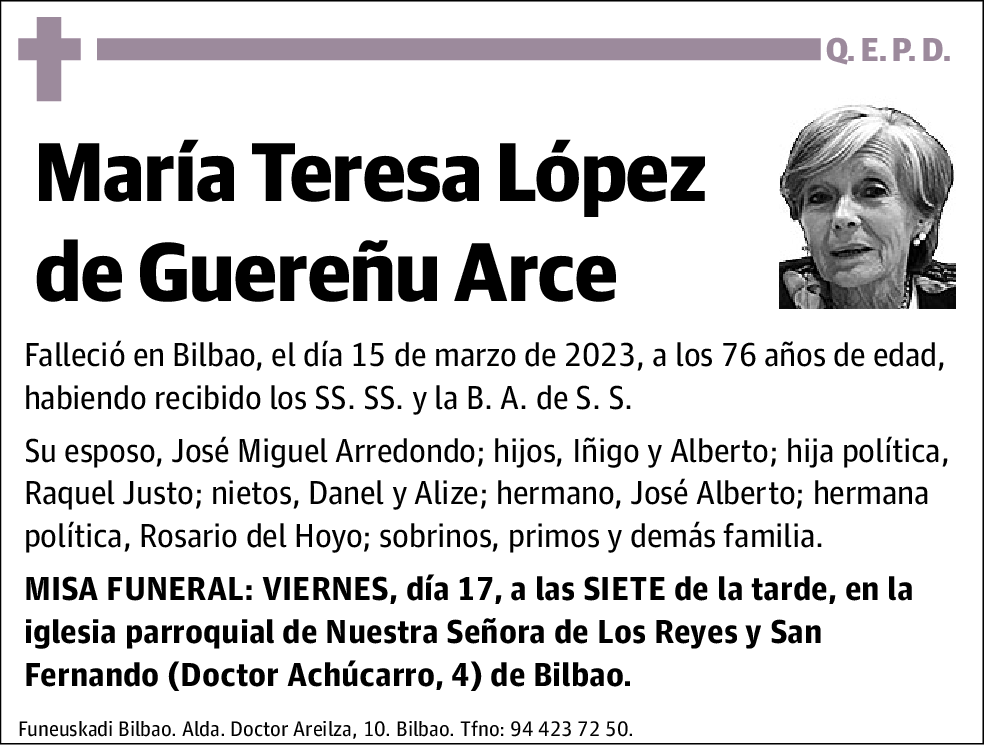 María Teresa López de Guereñu Arce