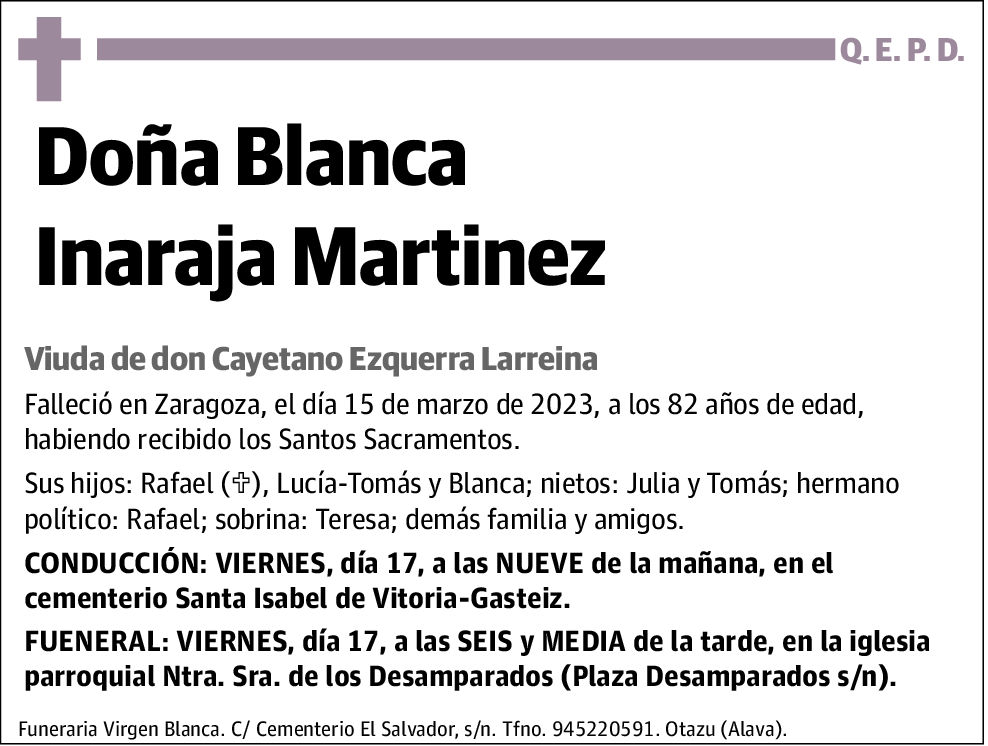 Blanca Inaraja Martinez