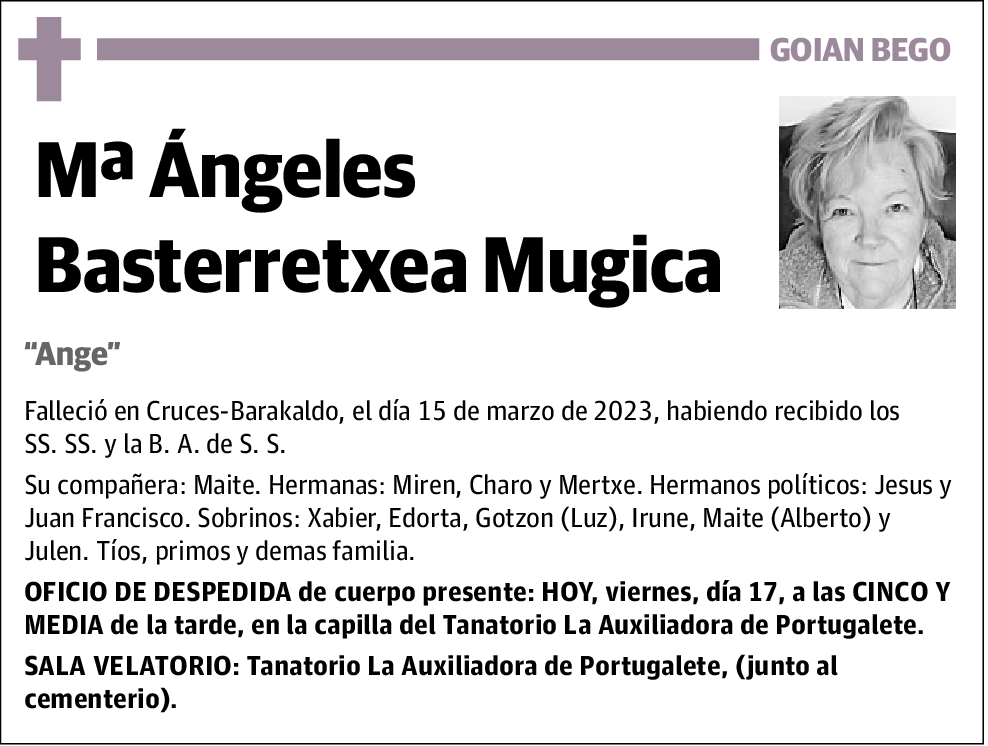 Mª Ángeles Basterretxea Mugica