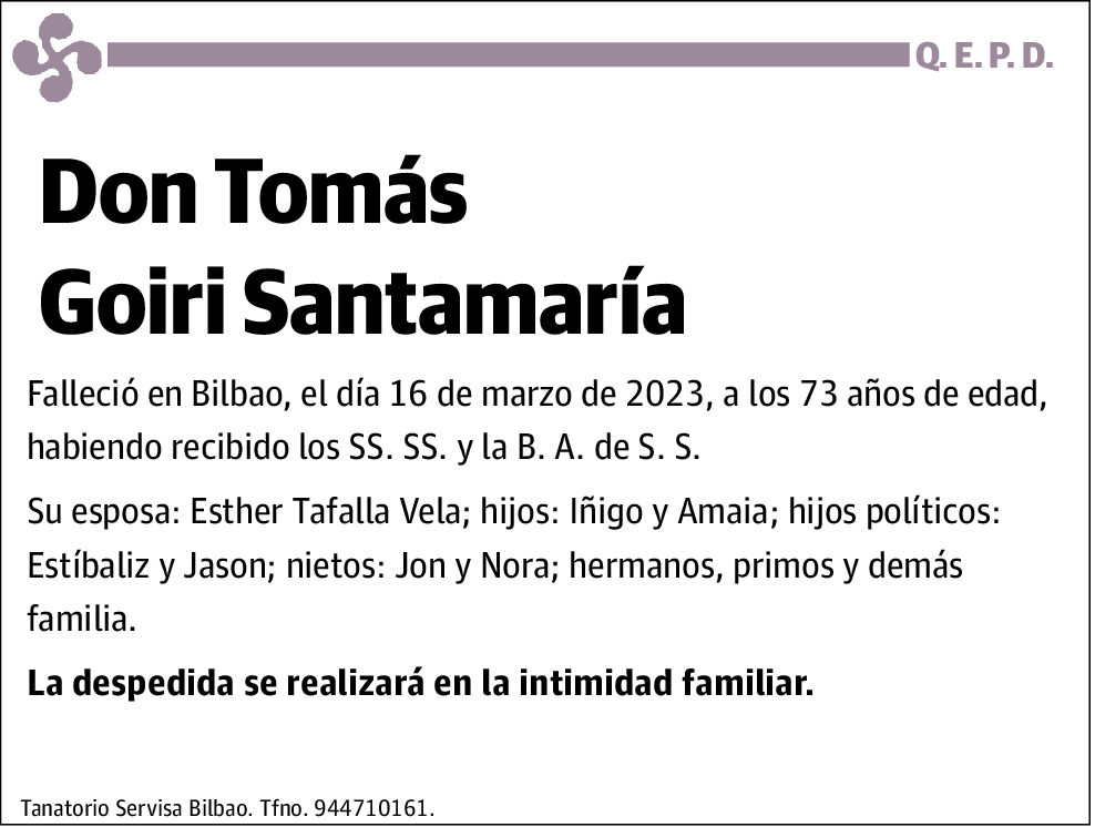 Tomás Goiri Santamaría