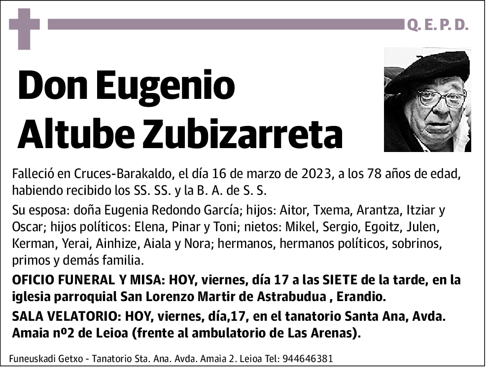 Eugenio Altube Zubizarreta