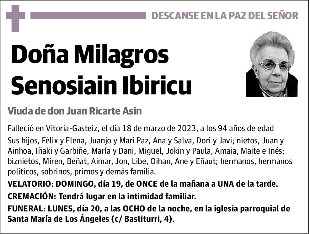 Milagros Senosiain Ibiricu
