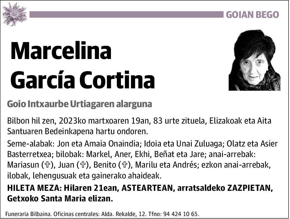 Marcelina García Cortina