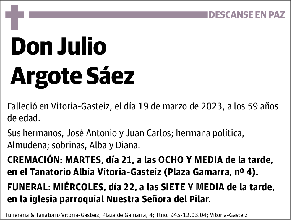 Julio Argote Sáez