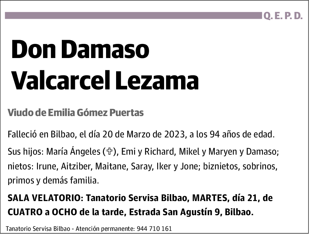 Damaso Valcarcel Lezama