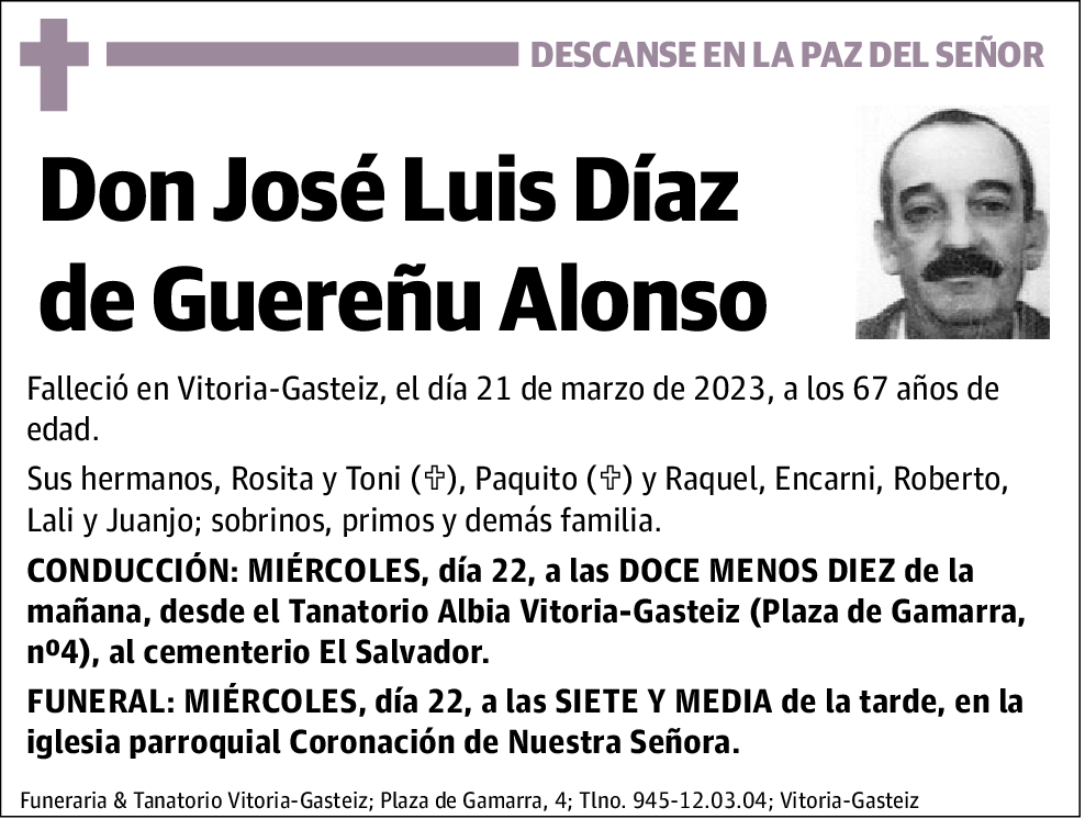 José Luis Díaz de Guereñu Alonso