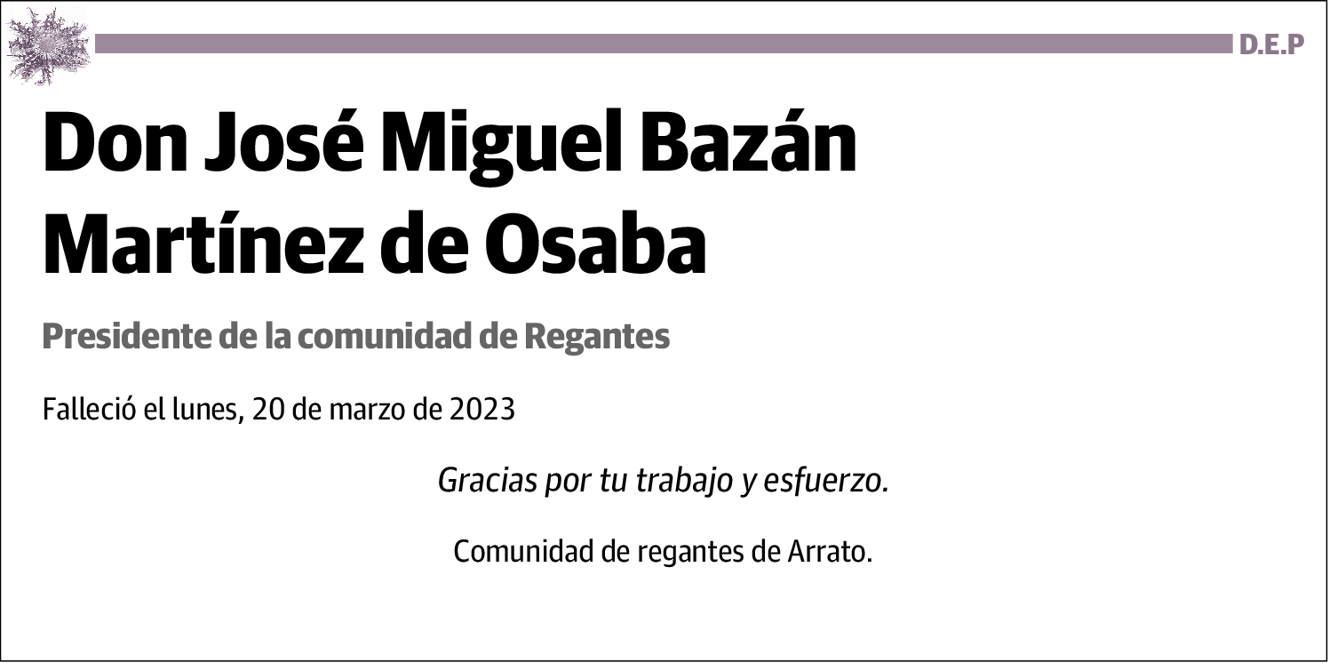 Jose Miguel Bazán Martínez de Osaba
